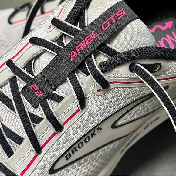 Brooks Ariel GTS 23 Women's Gray/Black/Pink Running Shoes Size 10B - Picture 16 of 16